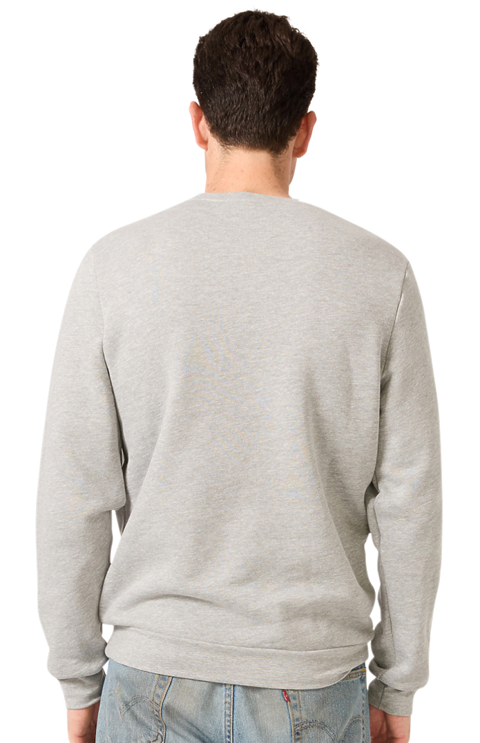 Royal Apparel 3159 Unisex Fashion Fleece Crew Sweatshirt - Heather Grey