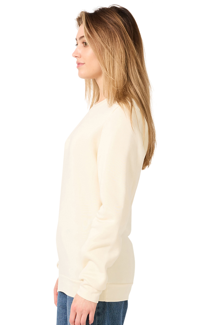 Royal Apparel 3159 Unisex Fashion Fleece Crew Sweatshirt - Natural