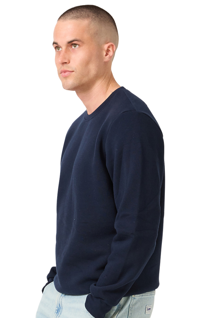 Royal Apparel 3159 Unisex Fashion Fleece Crew Sweatshirt - Navy