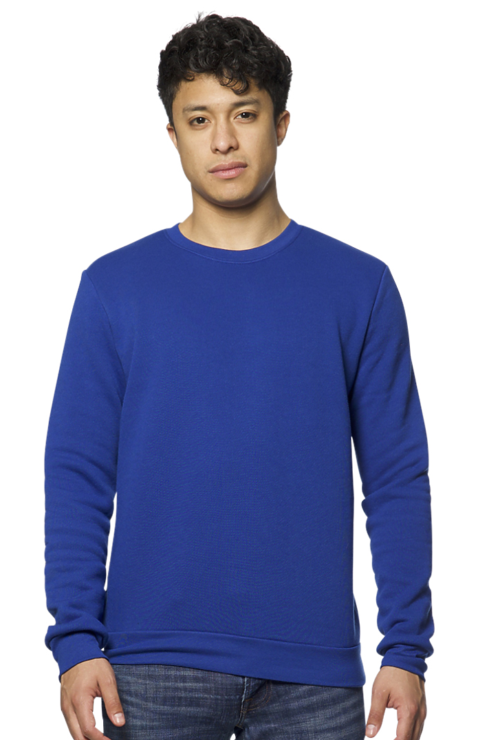 Royal Apparel 3159 Unisex Fashion Fleece Crew Sweatshirt - Royal