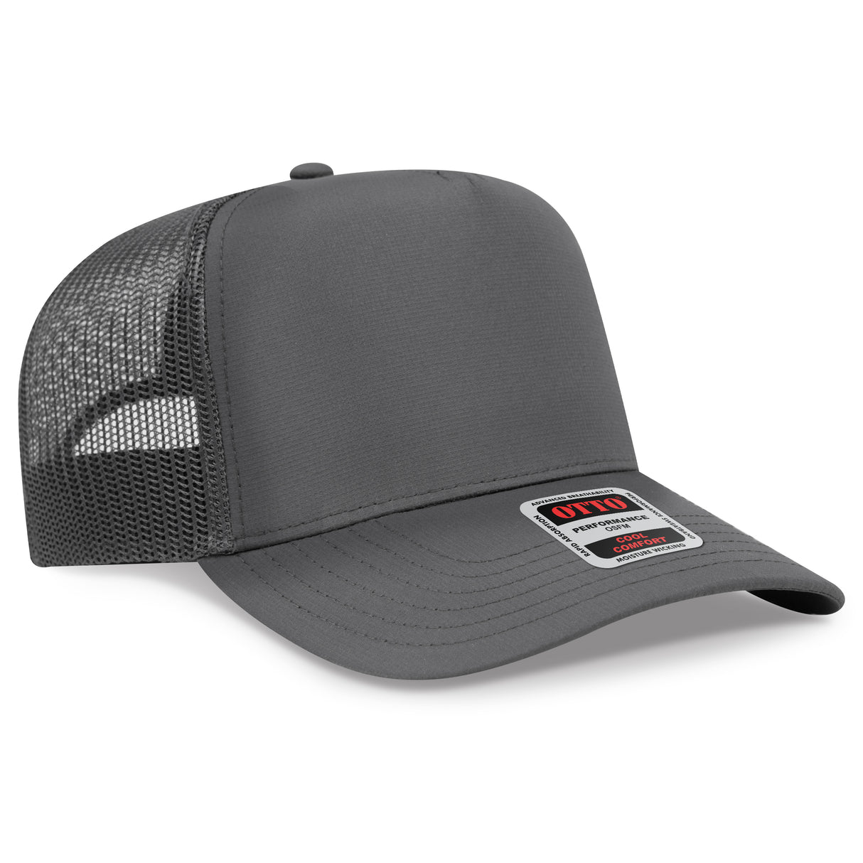 OTTO CAP® 5 Panel Mid Profile Mesh Back Trucker Hat OTTO 32-1