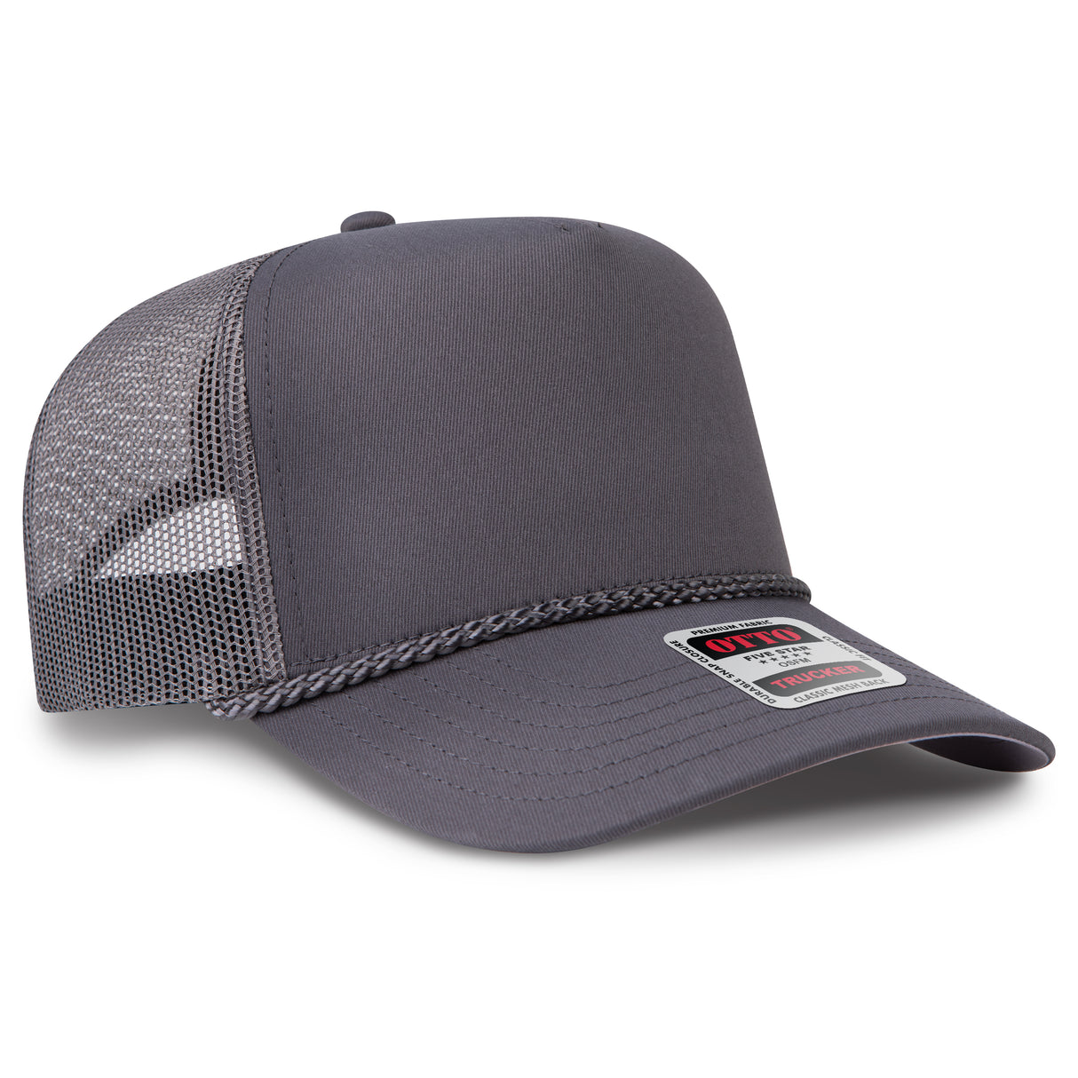 OTTO CAP® 5 Panel Mid Profile Mesh Back Trucker Hat OTTO 32-2