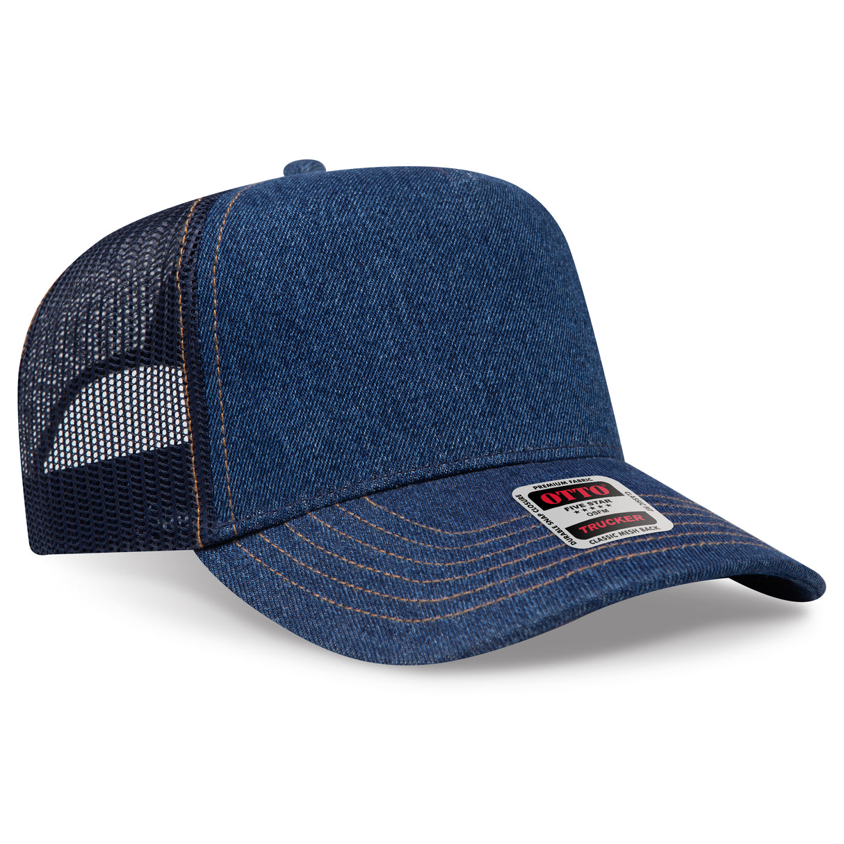 OTTO CAP® 5 Panel Mid Profile Mesh Back Trucker Hat OTTO 32-285