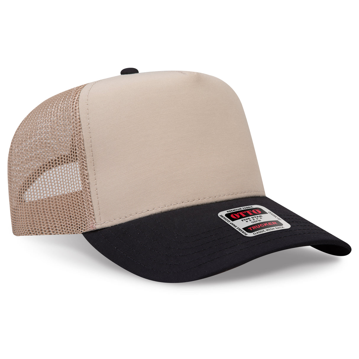 OTTO CAP® 5 Panel Mid Profile Mesh Back Trucker Hat OTTO 32-285
