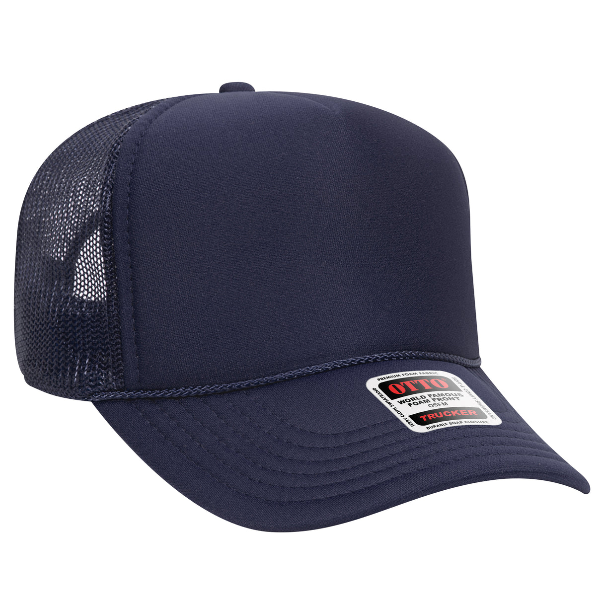 OTTO Cap 32-467 5-Panel Mid-Profile Foam Trucker Hat | Wholesale Foam Snapback