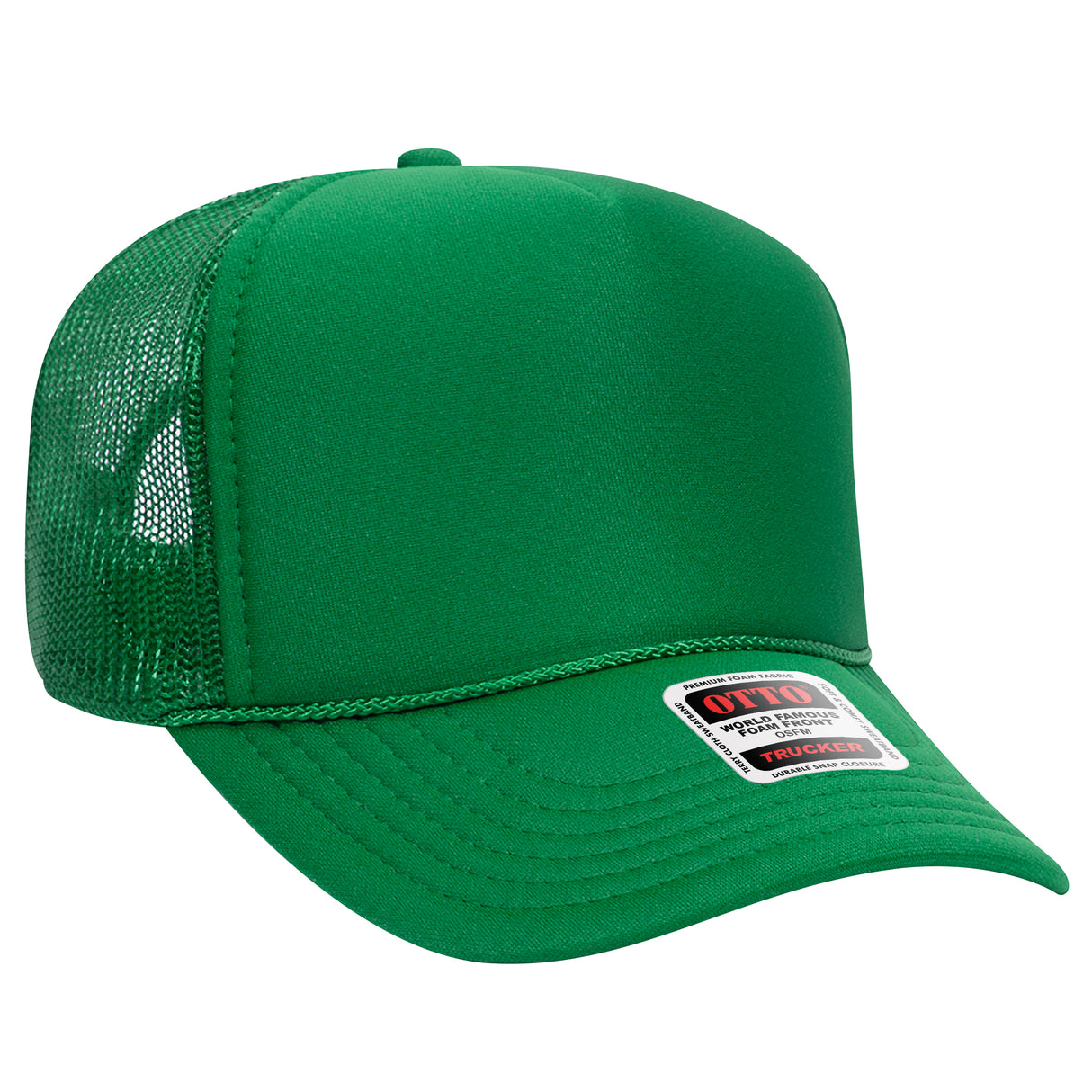 OTTO Cap 32-467 5-Panel Mid-Profile Foam Trucker Hat | Wholesale Foam Snapback