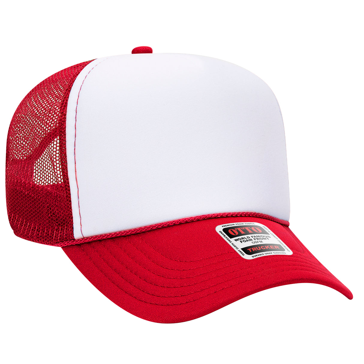 OTTO Cap 32-467 5-Panel Mid-Profile Foam Trucker Hat | Wholesale Foam Snapback