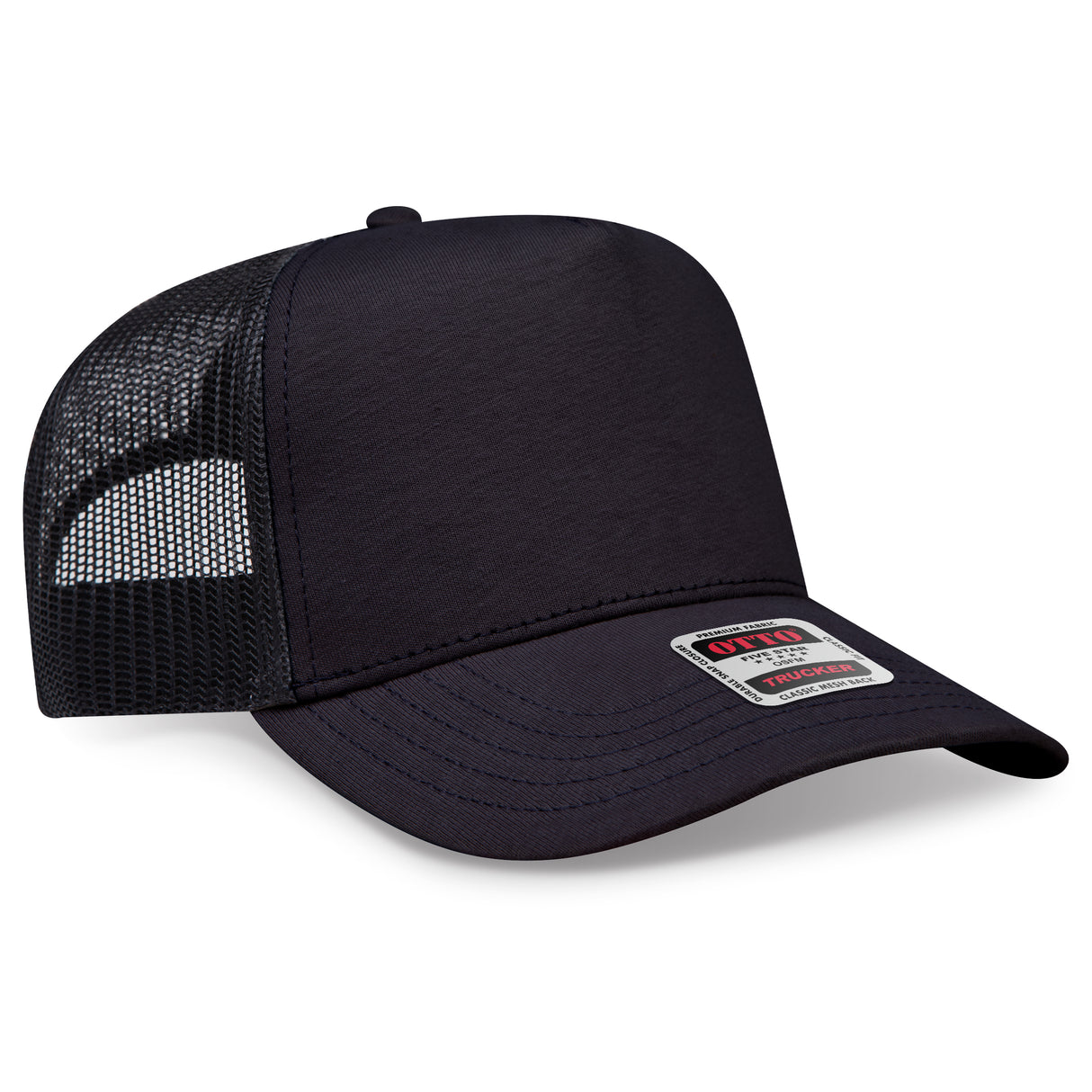 OTTO CAPĀ® 5 Panel Mid Profile Mesh Back Trucker Hat OTTO 32-934