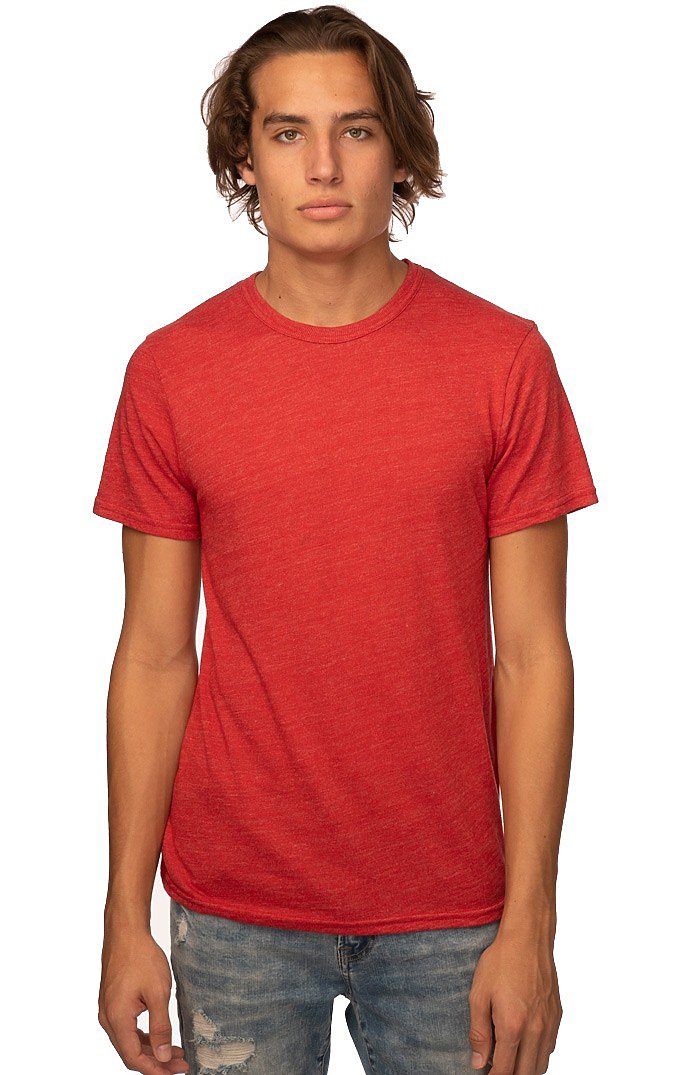 Royal Apparel 32051 Unisex eco Triblend Short Sleeve Tee - Eco Tri True Red