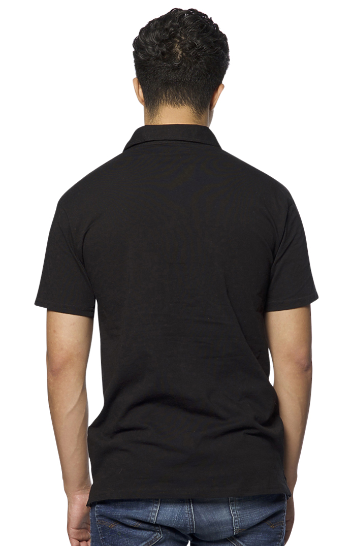 Royal Apparel 32057 Unisex eco Triblend Polo - Eco Tri Black