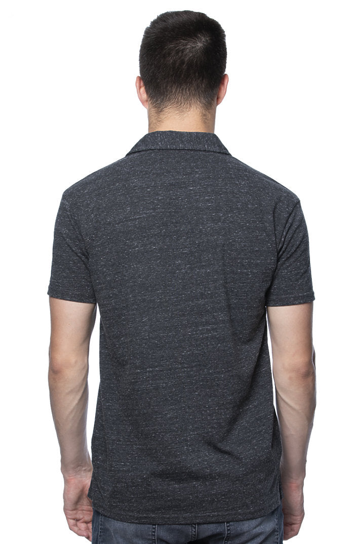 Royal Apparel 32057 Unisex eco Triblend Polo - Eco Tri Charcoal