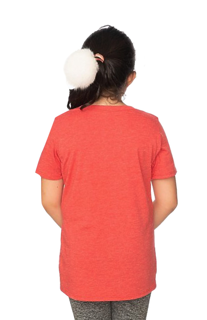 Royal Apparel 32121 Youth eco Triblend Short Sleeve Tee - Eco Tri True Red