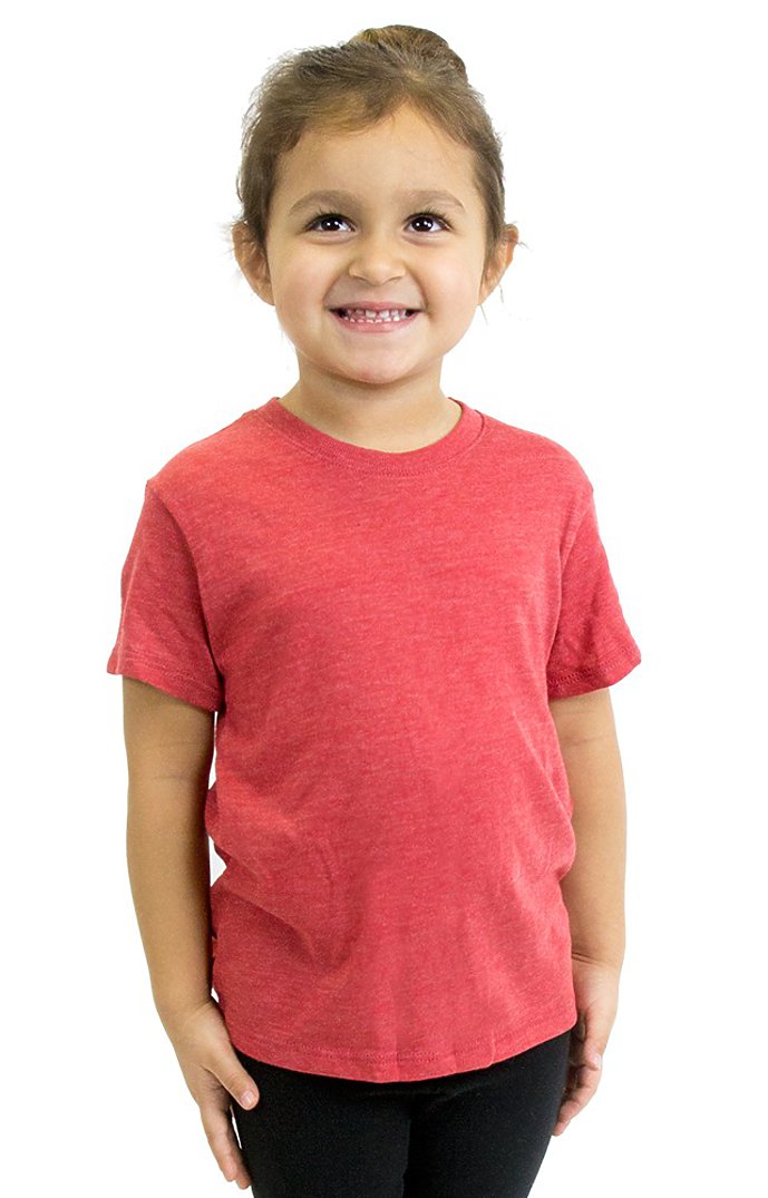 Royal Apparel 32161 Toddler eco Triblend Short Sleeve Tee - Eco Tri True Red
