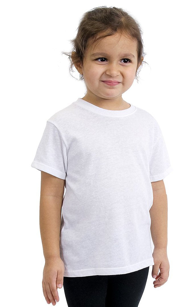 Royal Apparel 32161 Toddler eco Triblend Short Sleeve Tee - Eco Tri White