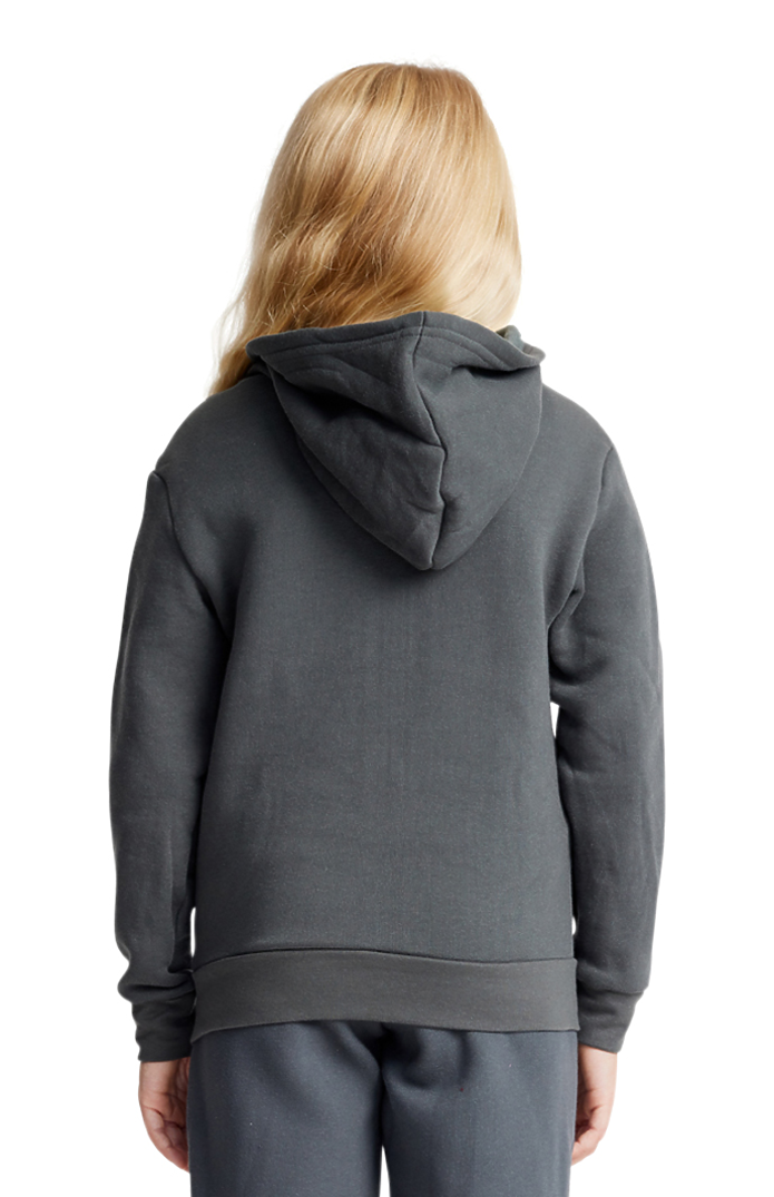 Royal Apparel 3222 Youth Fashion Fleece Zip Hoodie - Asphalt