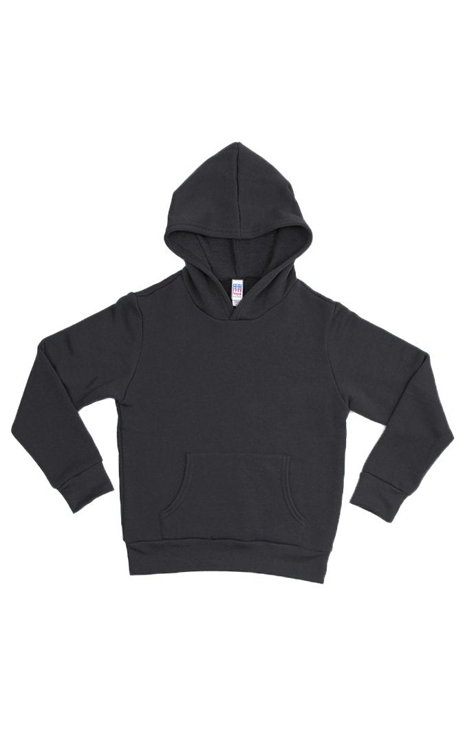 Royal Apparel 3229 Youth Fashion Fleece Pullover Hoodie - Black