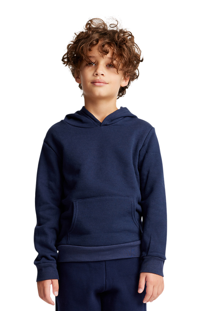 Royal Apparel 3229 Youth Fashion Fleece Pullover Hoodie - Navy