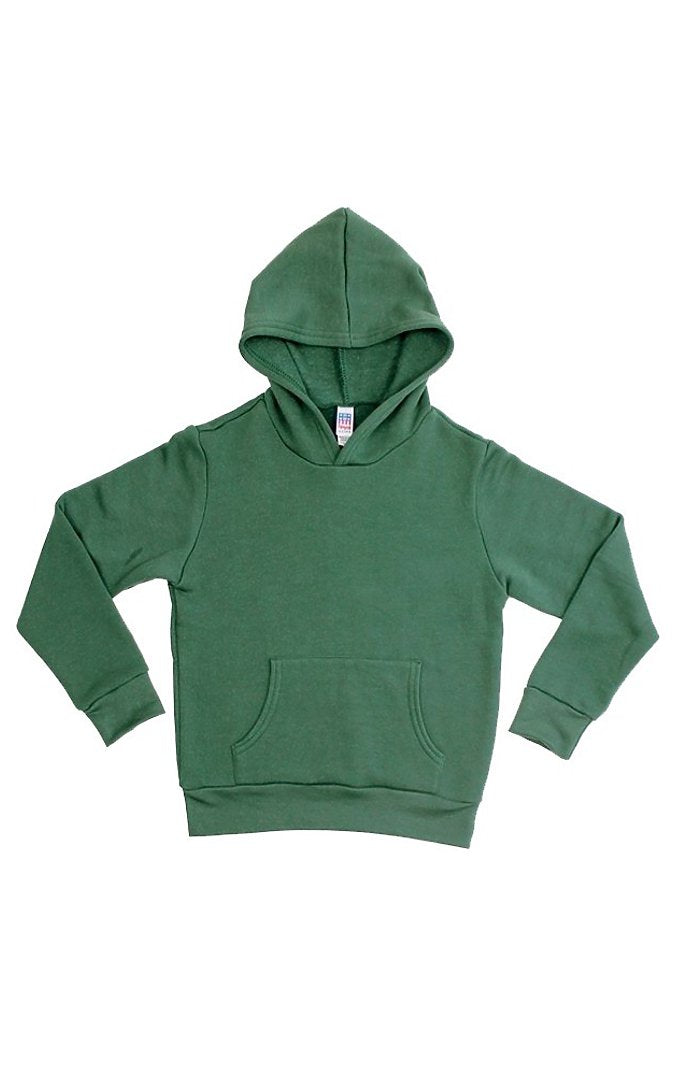 Royal Apparel 3229 Youth Fashion Fleece Pullover Hoodie - 50/50 Pine