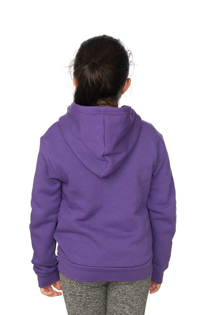 Royal Apparel 3229 Youth Fashion Fleece Pullover Hoodie - Purple