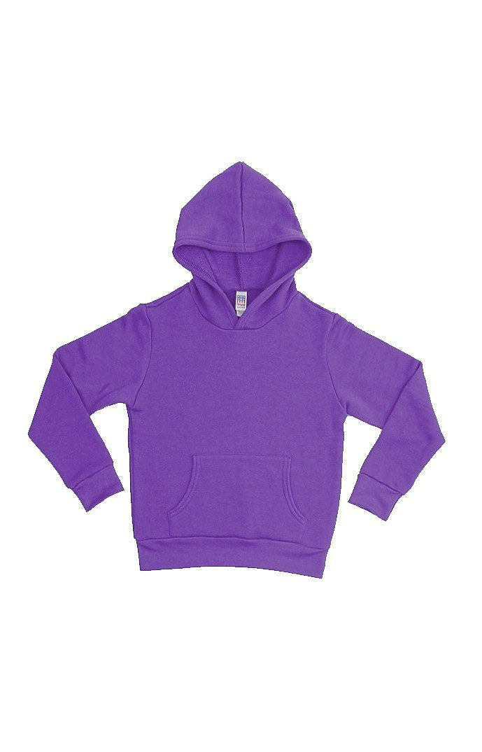 Royal Apparel 3229 Youth Fashion Fleece Pullover Hoodie - Purple