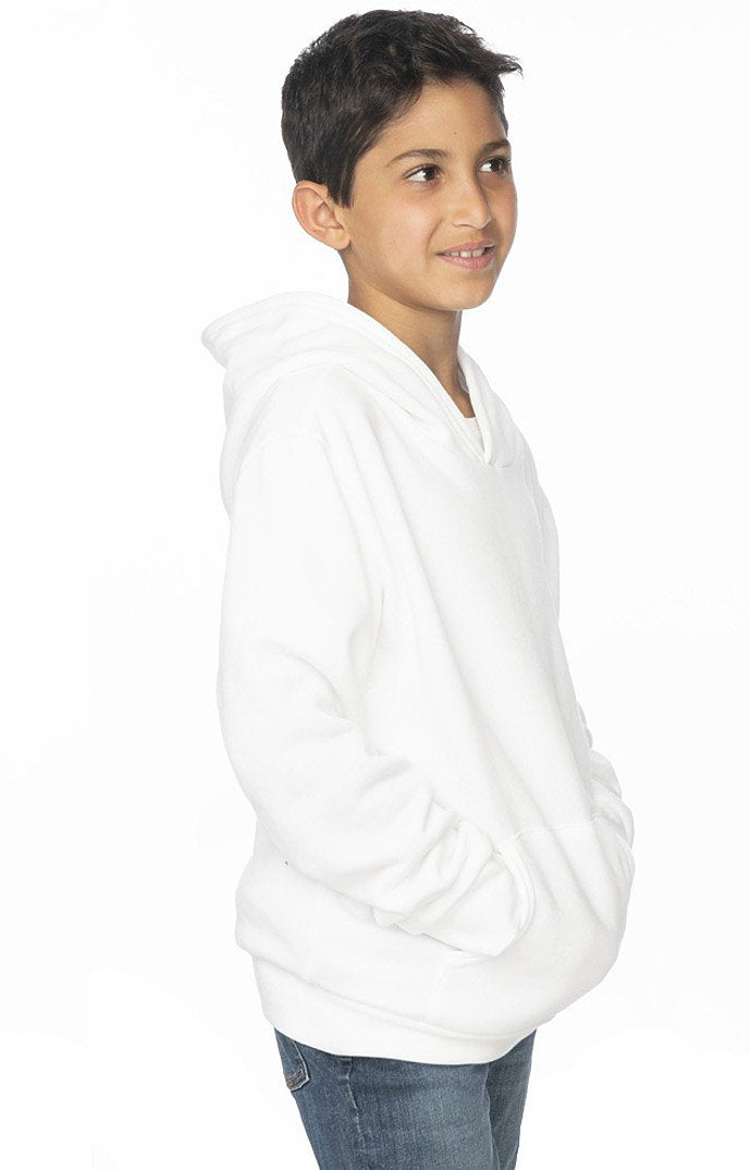 Royal Apparel 3229 Youth Fashion Fleece Pullover Hoodie - White
