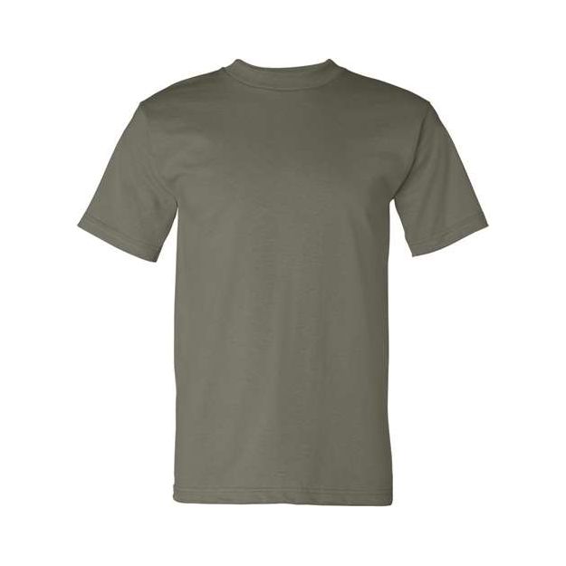 Bayside Unisex USA-Made Heavyweight T-Shirt - Safari - Bayside 5100 Bayside