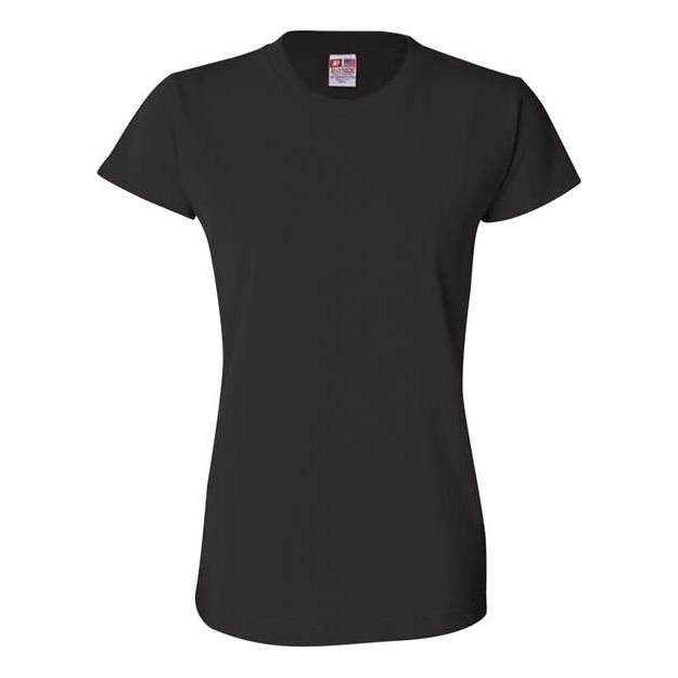 Bayside Women's USA-Made T-Shirt - Bayside 3325 Bayside Black XS