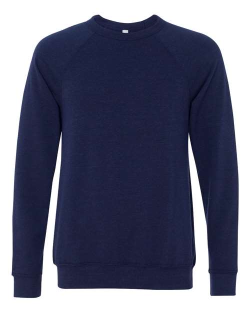 Bella + Canvas 3901 Unisex Sponge Fleece Raglan Crewneck Sweatshirt