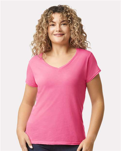 Gildan Women's Softstyle® V-Neck T-Shirt - Gildan 64V00L