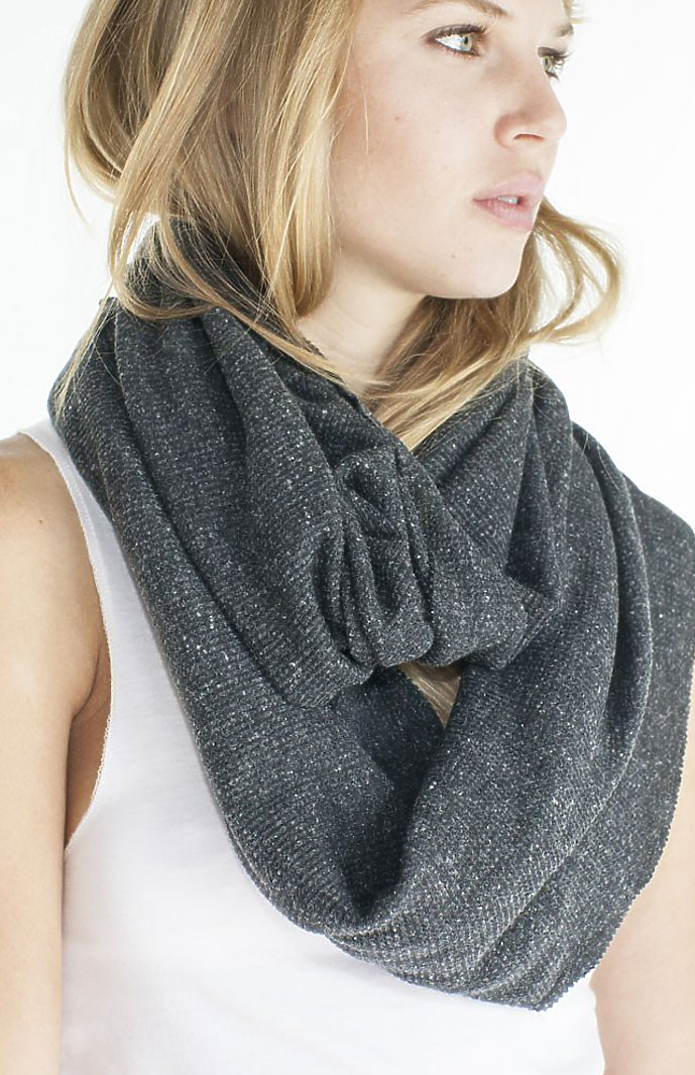 Royal Apparel 34000 Unisex eco Triblend Thermal Infinity Scarf - Eco Tri Charcoal