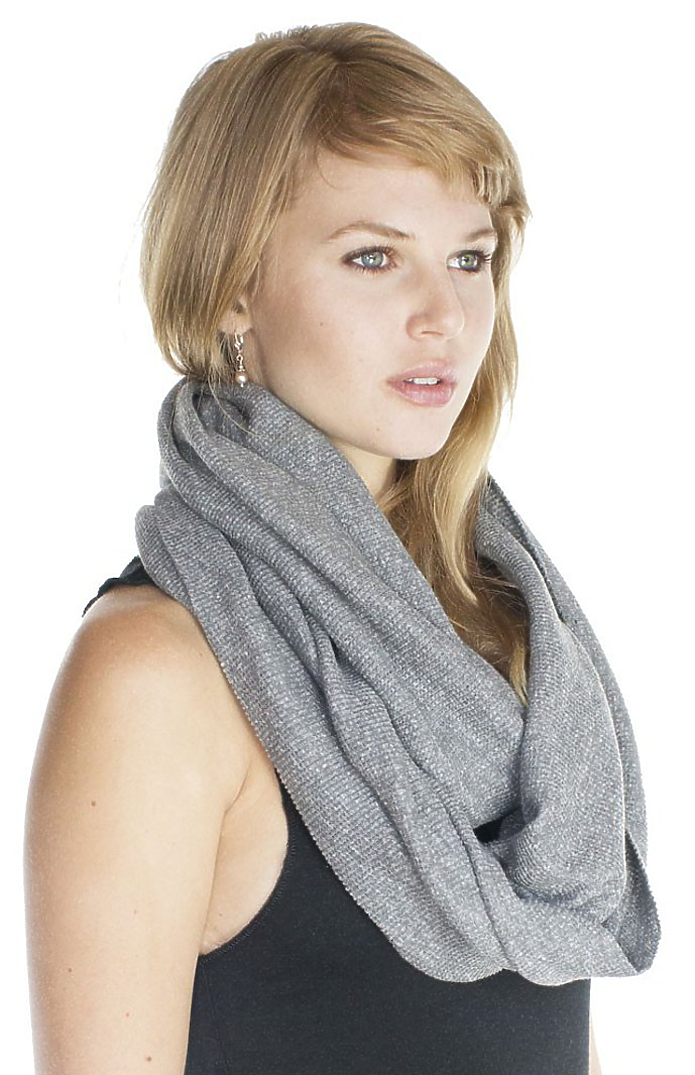 Royal Apparel 34000 Unisex eco Triblend Thermal Infinity Scarf - Eco Tri Grey