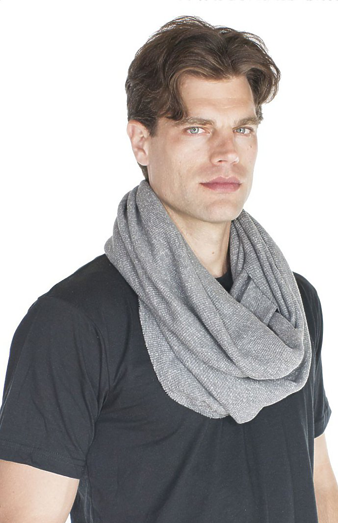 Royal Apparel 34000 Unisex eco Triblend Thermal Infinity Scarf - Eco Tri Grey