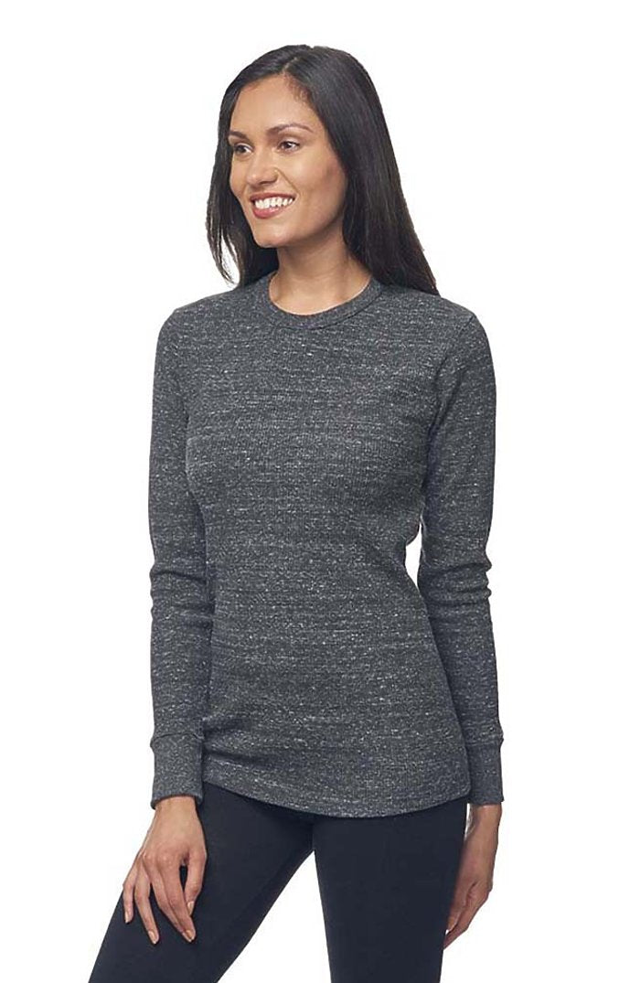 Royal Apparel 34152 Unisex eco Triblend Heavyweight Thermal - Eco Tri Charcoal