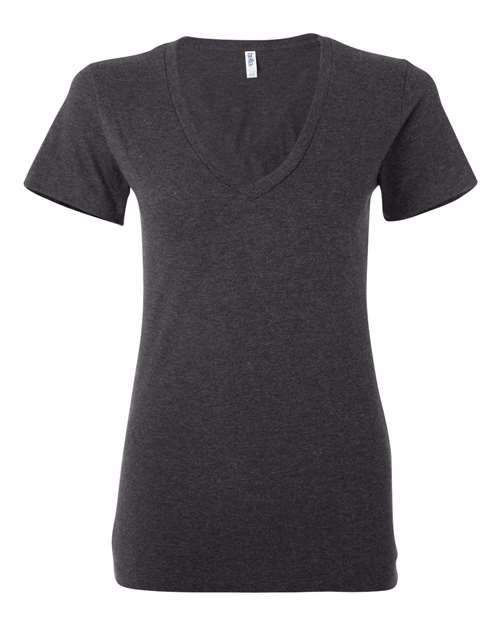 BELLA + CANVAS Women’s Jersey Deep V-Neck Tee - BELLA + CANVAS 6035