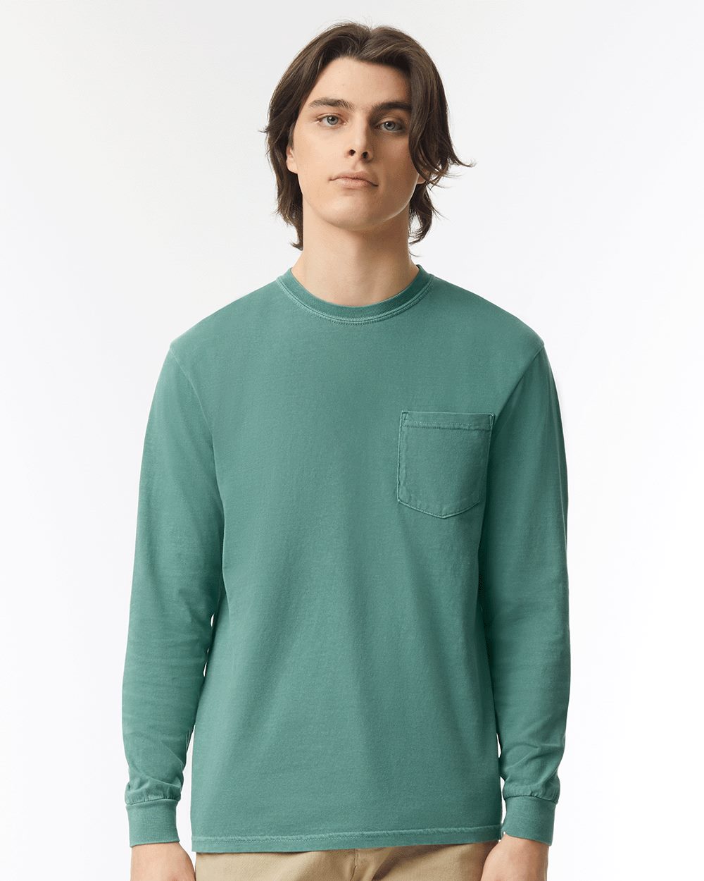 Comfort Colors 4410 Unisex Garment-Dyed Heavyweight Long Sleeve Pocket T-Shirt
