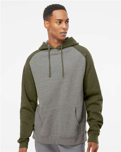 Independent Trading Co. Unisex Raglan Hooded Sweatshirt - Independent Trading Co. IND40RP
