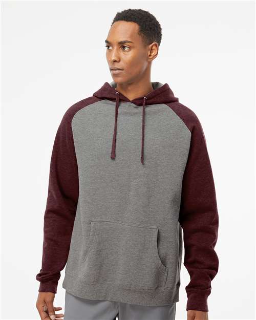 Independent Trading Co. Unisex Raglan Hooded Sweatshirt - Independent Trading Co. IND40RP