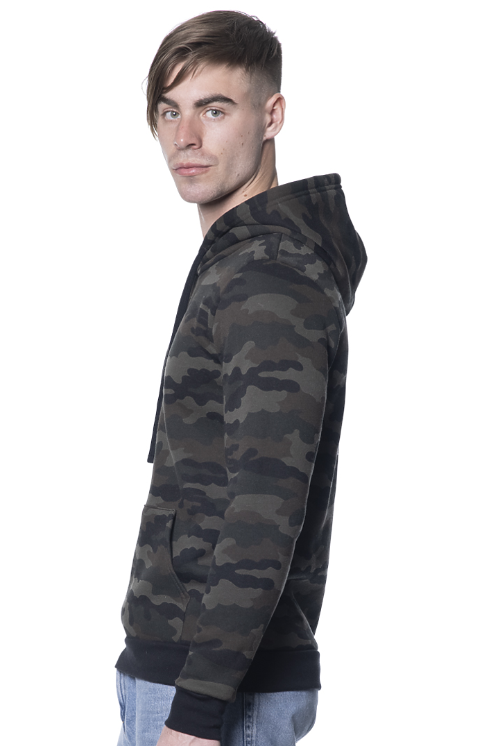 Royal Apparel 3515CMO Unisex Camo Fleece Pullover Hoodie - Camo