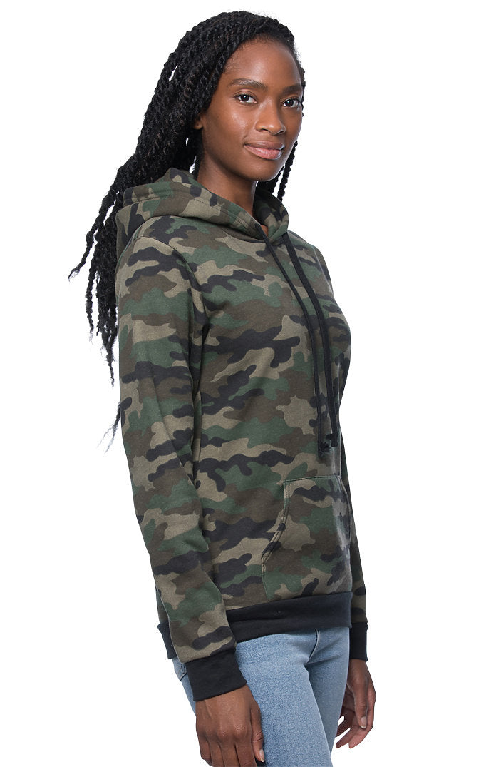 Royal Apparel 3515CMO Unisex Camo Fleece Pullover Hoodie - Camo