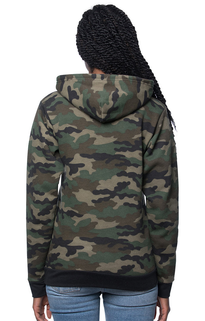 Royal Apparel 3515CMO Unisex Camo Fleece Pullover Hoodie - Camo