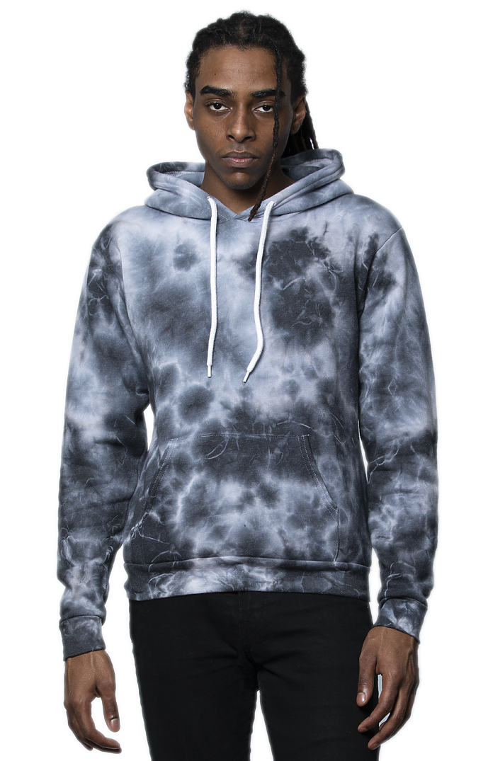 Royal Apparel 3555CTD Unisex Cloud Tie Dye Pullover Hoodie - Phantom