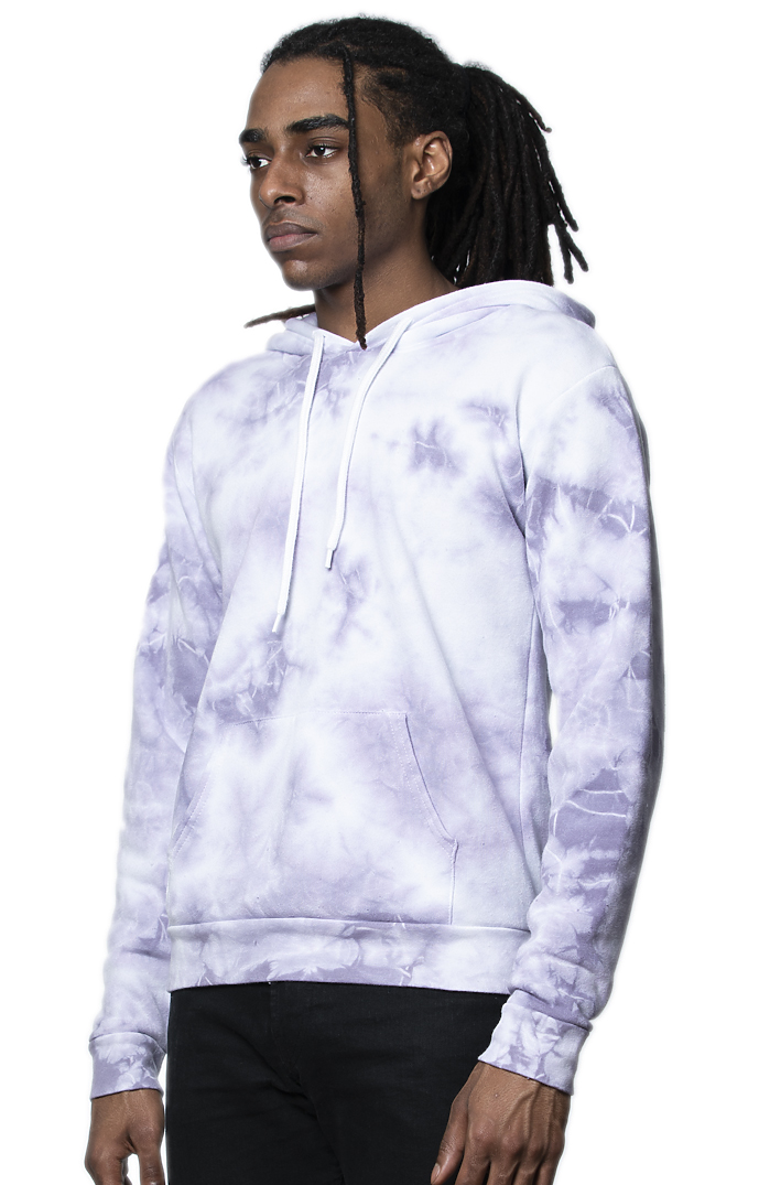 Royal Apparel 3555CTD Unisex Cloud Tie Dye Pullover Hoodie - Purple Haze