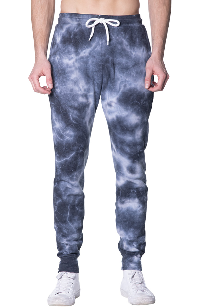 Royal Apparel 3557CTD Unisex Cloud Tie Dye Jogger Sweatpant - Phantom