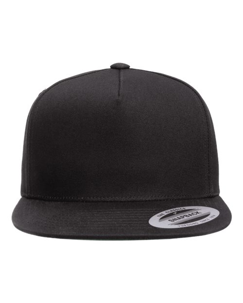 YP Classics Five-Panel Cotton Twill Snapback Cap - Yupoong 6007