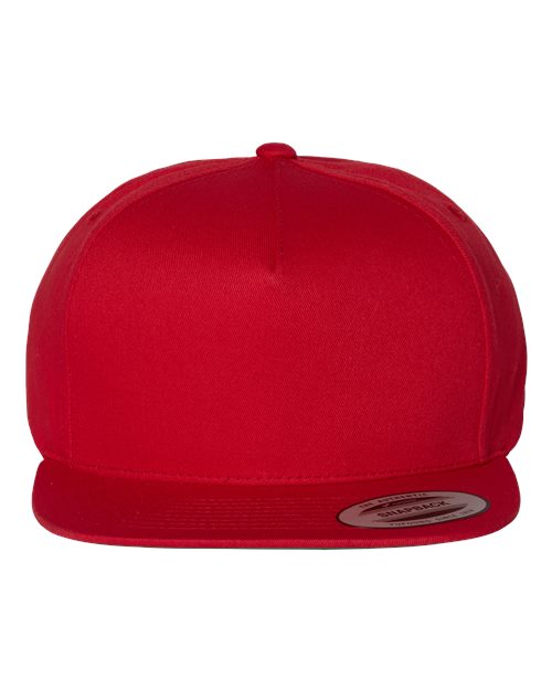 YP Classics Five-Panel Cotton Twill Snapback Cap - Yupoong 6007