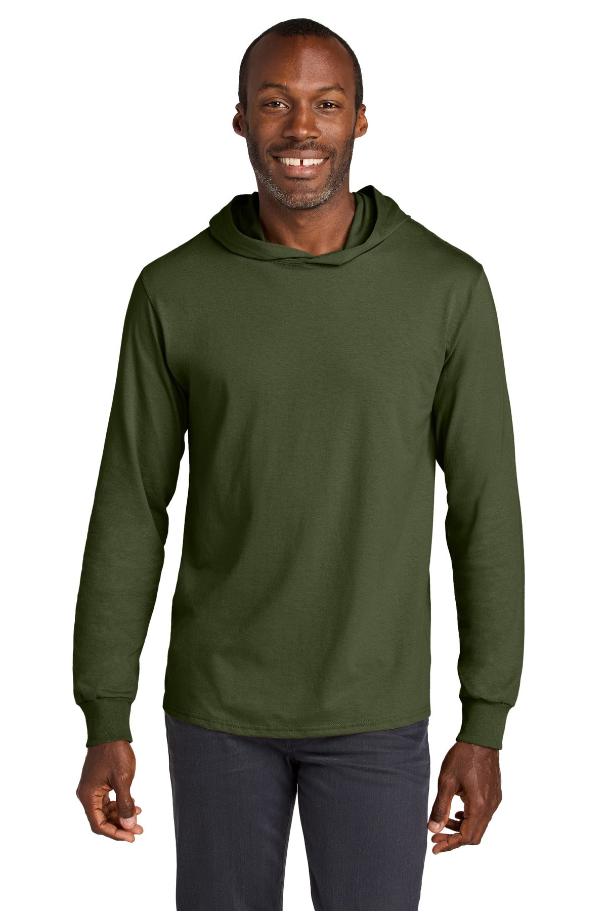 Jerzees Classics â„¢ Unisex Cotton Long Sleeve Hooded T-Shirt 363LH - Jerzees 363LH