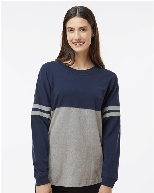 Boxercraft Women's Jersey Pom Pom Long Sleeve T-Shirt - Boxercraft T14