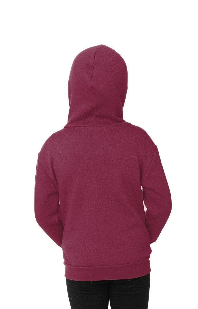 Royal Apparel 3666 Toddler Fashion Fleece Zip Hoodie - Burgundy