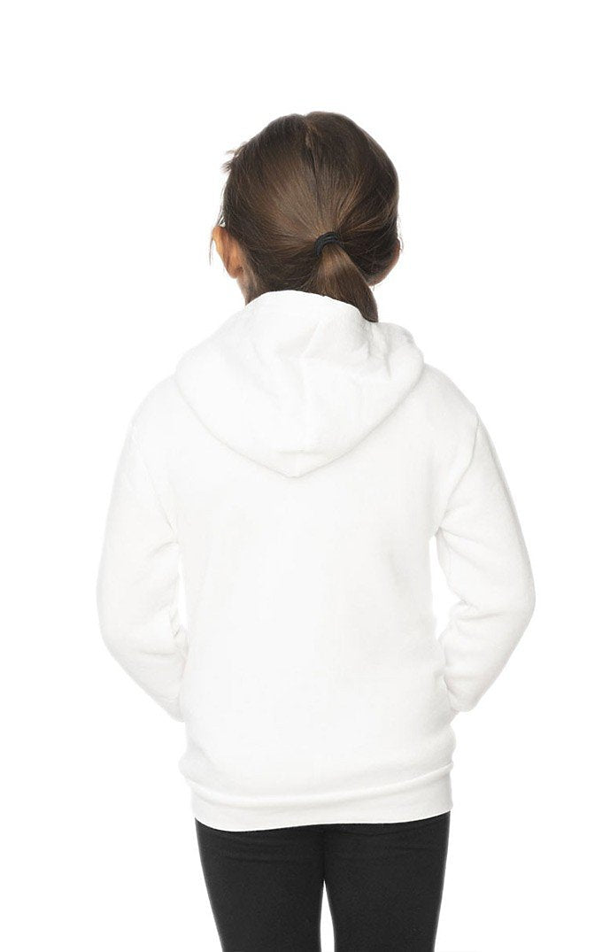 Royal Apparel 3666 Toddler Fashion Fleece Zip Hoodie - White