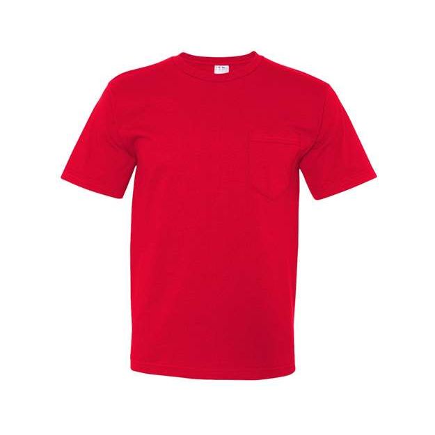 Bayside USA-Made Midweight Pocket T-Shirt - Bayside 5070 Bayside